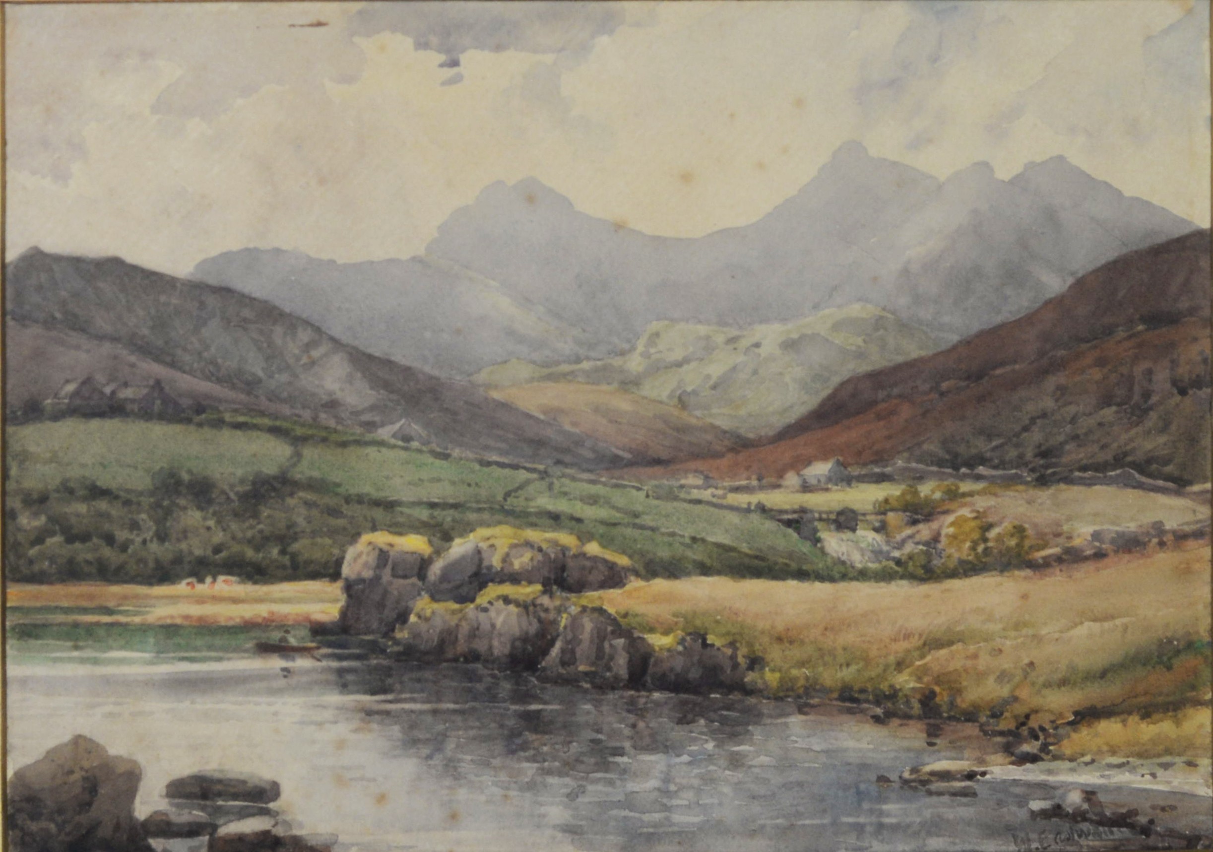 WALTER EASTWOOD (1867-1943) WATERCOLOUR DRAWINGS, A PAIR Views in the Lake District Signed lower - Image 2 of 9