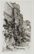 JOHN BENN (Canadian) ETCHING 'South Walk, Haddon Hall' Signed & titled in pencil 13 ¾" x 8" (35cm