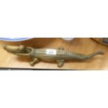 BRASS LARGE CROCODILE NUT CRACKER