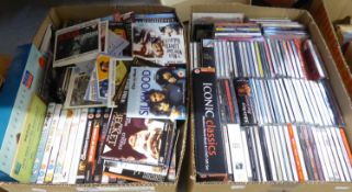 A LARGE QUANTITY OF CDs AND DVDs