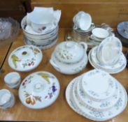 TWENTY SIX PIECE RICHMOND CHINA PART DINNER SERVICE, ORIGINALLY OR SIX PERSONS, AND VARIOUS DINNER