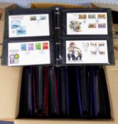 MODERN FDC COLLECTION ARRANGED IN BINDERS, to include GB and Channel Islands