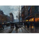 ÉDOUARD-LEON CORTÈS (1882 – 1969) Oil painting on canvas ‘Porte St Denis’ Signed lower right 12 5/8”