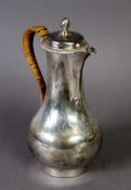 GEORGE III ARMORIAL CRESTED SILVER SMALL COFFEE POT AND COVER BY JOHN PARKER I & EDWARD WAKELIN,
