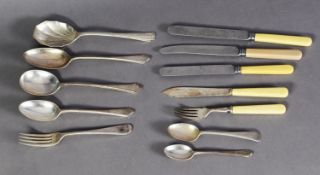 PART TABLE SERVICE OF ELECTROPLATED CUTLERY, mostly by Mappin & Webb, in excess of one hundred