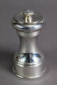 SILVER CASED PEPPER GRINDER, 3 ¾” (9.5cm) high, Birmingham 1978