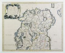 17TH CENTURY MAP OF IRELAND, Partie septentr, le du royaume d'Irlande, ou sont la province d'Ulster,