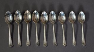 GEORGE V SET OF NINE SILVER ‘GOLF’ PRIZE TEASPOONS, Sheffield 1932 and 1933, (9), 3.9ozt