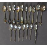 SET OF SIX SILVER COFFEE SPOONS, Birmingham 1926, together with TEN various SILVER and METAL