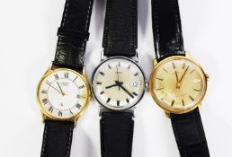 GENT'S TIMEX CHROMIUM PLATED WRISTWATCH made in Great Britain, with mechanical movement, the