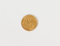 GEORGE V 1912 GOLD HALF SOVEREIGN