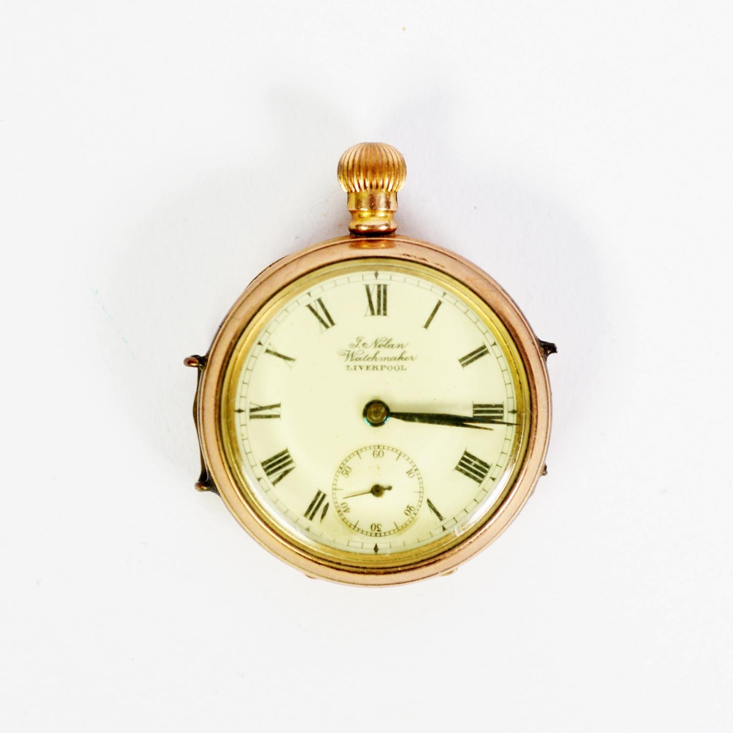 I. NOLAN, WATCHMAKER, LIVERPOOL, ROLLED GOLD WRISTWATCH with Swiss movement, (marked US. pat. 24 May