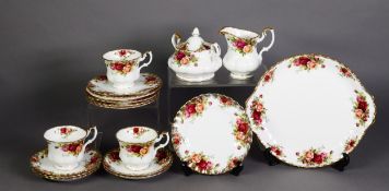 ROYAL ALBERT CHINA ‘OLD COUNTRY ROSES’ PATTERN TEA WARES, approximately 18 pieces
