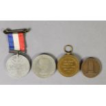 CHURCHILL CROWN 1965; WWI 1914 - 1919 MEDAL, awarded to Pte J Blaine, Manchester Regiment; CLJ Doman