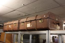 TWO VINTAGE CABIN TRUNKS (2)