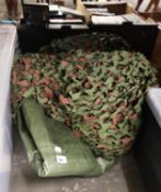 LARGE CAMOUFLAGE NET AND GREEN TARPAULIN [2]