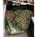 LARGE CAMOUFLAGE NET AND GREEN TARPAULIN [2]
