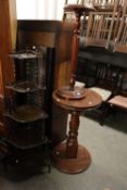 WHATNOT, TORCHERE, PEDESTAL TABLE [3]