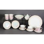 ROYAL ALBERT POTTERY ‘MY FAVOURITE THINGS’ BUTTERFLY PATTERN TEA SERVICE for eight persons,