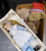 LLANDUDNO DOLLS, NORTH WALES 'ALICE' (in Wonder Land), bisque headed doll with fabric body and