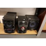 SONY GENEZI HI FI SYSTEM EX99i, INCLUDING I-POD DRAWER AND 3 SPEAKERS