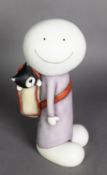 DOUG HYDE (CONTEMPORARY), ltd. ed. cold cast porcelain sculpture of a figure with cat in a