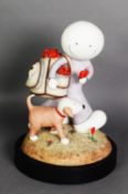 DOUG HYDE (CONTEMPORARY), ltd. ed. cold cast porcelain sculpture 'Love Hearts', c.2009, numbered