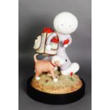 DOUG HYDE (CONTEMPORARY), ltd. ed. cold cast porcelain sculpture 'Love Hearts', c.2009, numbered