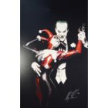 ALEX ROSS (b.1970) FOR DC COMICS ARTIST SIGNED LIMITED EDITION COLOUR PRINT ‘Tango with Evil’ (116/