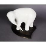 ADAM BARSBY (b.1969), ltd. ed. cold cast sculpture 'Love's Journey III' of a white elephant,