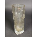 TAPIO WIRKKALA GLASS ICE VASE, shape no.3429, designed in 1954 though this example c.1970 by