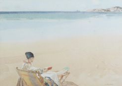 WILLIAM RUSSELL FLINT RA (1880-1969) ARTIST SIGNED COLOUR PRINT 'Green Slippers' Titled on David