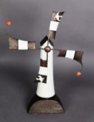 ADAM BARSBY (b.1969), ltd. ed. cold cast sculpture 'Love's Journey II' of a windmill, numbered 339/