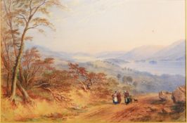 CHARLES FREDERICK BUCKLEY (1812-1869) WATERCOLOUR DRAWING ‘Lake Windermere, Westmorland’ Signed