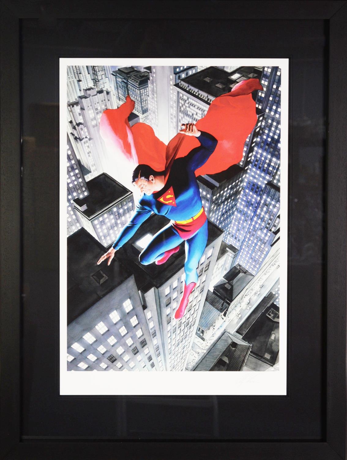 ALEX ROSS (b.1970) FOR DC COMICS ARTIST SIGNED LIMITED EDITION COLOUR PRINT ‘Superman Twentieth - Image 2 of 2