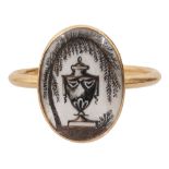 A late 18th century memorial ring