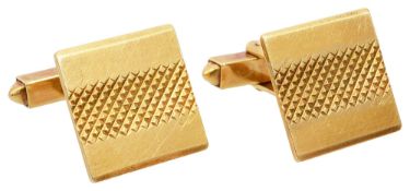 A pair of 18ct gold cufflinks