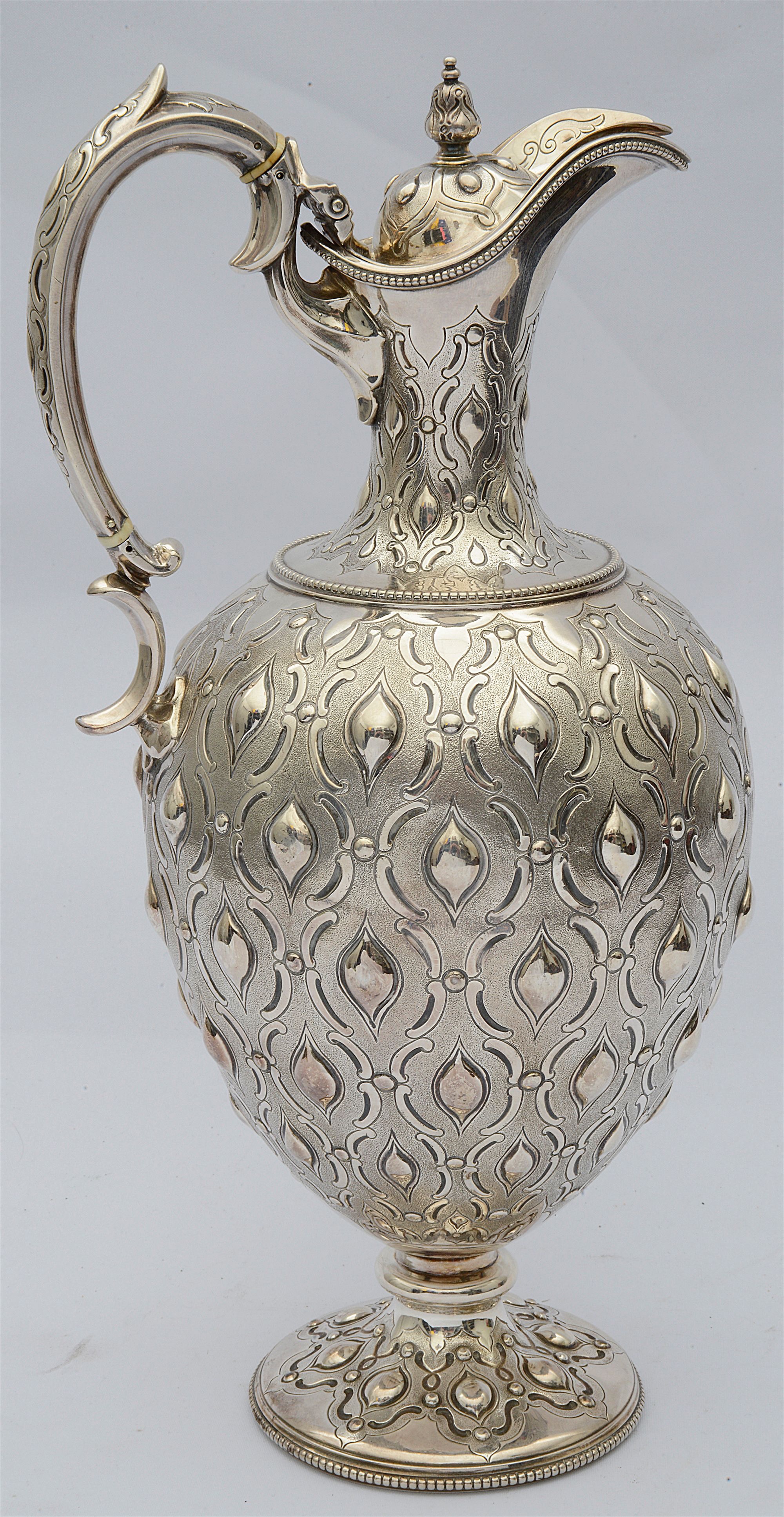 A Victorian silver claret jug, Sheffield, 1864 - Image 2 of 2