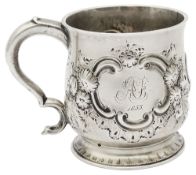 A George II Scottish silver mug