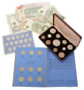 Coins and Banknotes: A cased George VI specimen set