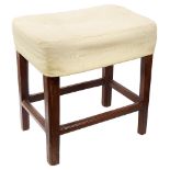 A George III stool fruitwood