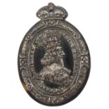 A Charles I silver and tortoiseshell Royalist medal