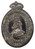 A Charles I silver and tortoiseshell Royalist medal