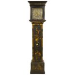 A George III japanned 8-day longcase clock