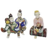 Two 20th century Japanese porcelain figure groups