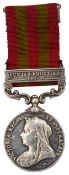 A Victoria 1895 India medal with Punjab Frontier 1897 clasp