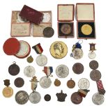 A collection of Edward VII coronation medals