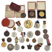 A collection of Edward VII coronation medals