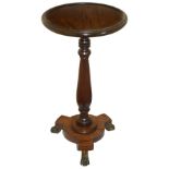 A 19th century mahogany wine table