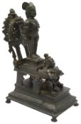 A19th century South Indian bronze Vishnu shrine
